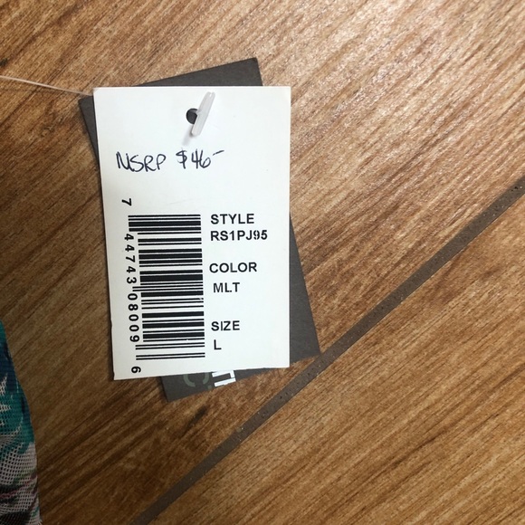 NWT Kenneth Cole Reaction ($46) BRIGHT Bikini Swim Hipster Bottom W/mesh Ruffle. - Picture 2 of 8